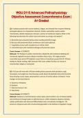WGU D115 Advanced Pathophysiology Objective Assessment &ndash; Comprehensive Practice Exam and Study Guide