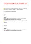 PCB 3233 Immunology Exam 2 Practice 2026 &ndash; UCF&NewLine;UPDATED ACTUAL Questions and CORRECT Answers