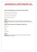 Immunology Exam 1 - PCB3233 &lpar;UCF&rpar; 2026 &ndash; UCF&NewLine;UPDATED ACTUAL Questions and CORRECT Answers