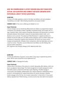 HESI RN Exit Exam  OMPREHESIVE 2 LATEST VERSION 2026-2027 EXAM WITH ACTUAL 13O QUESTION AND CORRECT DETAILED 2026&sol;2027 FREQUENTLY TESTED Q&A FROM PAST PAPERS &ndash; MOST EXPECTED QUESTIONS FOR THE EXAM &ndash; MUST KNOW BEFORE THE EXAM&period;&period; &lpar;MOST TESTED QUESTIONS&rpar;&period;