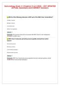 Immunology Exam 3&colon; Chapters 5 & 6 2026 &ndash; UCF UPDATED&NewLine;ACTUAL Questions and CORRECT Answers