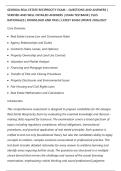 GEORGIA REAL ESTATE RECIPROCITY EXAM &ndash; QUESTIONS AND ANSWERS &vert;&NewLine;VERIFIED AND WELL DETAILED ANSWERS &vert; EXAM TESTBANK &vert; PLUS&NewLine;RATIONALES &vert; DOWNLOAD AND PASS &vert; LATEST EXAM UPDATE 2026&sol;2027
