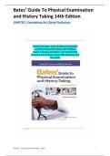 Test Bank for Bates&rsquo; Guide to Physical Examination and History Taking 14th Edition by Lynn S&period; Bickley & Rainier P&period; Soriano &ndash; Exam Questions&comma; Answers & Rationales &lpar;ISBN 978-1975218348&rpar;