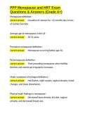 PPP Menopause and HRT Exam Questions & Answers &lpar;Grade A&plus;&rpar;&period;docx&NewLine;&NewLine;