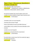 Repro Exam 3 Menopause Questions & Answers &lpar;Grade A&plus;&rpar;&period;docx&NewLine;&NewLine;