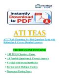ATI TEAS Chemistry Exam &ndash; Practice Questions&comma; Answers & Comprehensive Study Guide