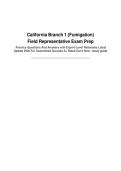 California Branch 1 &lpar;Fumigation&rpar; Field Representative Exam Prep&NewLine; Practice Questions And Answers with Expert-Level Rationales Latest Update 2026 For Guaranteed Success A&plus; Rated Get It Now &sol; study guide&NewLine;