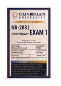 NR 283 Exam 1 Pathophysiology &vert; Questions & Answers 2026&sol;2027 &vert; Chamberlain