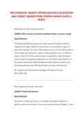 HESI CHEMISTRY NEWEST VERSION 2026-2027 130 QUESTION&NewLine;AND CORRECT ANSWER 2026&sol;2027 FREQUENTLY TESTED Q&A FROM PAST PAPERS &ndash; MOST EXPECTED QUESTIONS FOR THE EXAM &ndash; MUST KNOW BEFORE THE EXAM&period;&NewLine;