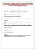 ATI Community Health&colon; Vulnerable Populations & Health&NewLine;Disparities Practice Pack 2026 UPDATED ACTUAL Exam&NewLine;Questions and CORRECT Answers