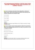 ATI Comprehensive Predictor & NCLEX Study Guide&NewLine;2026&sol;2027 UPDATED ACTUAL Exam Questions and&NewLine;CORRECT Answers
