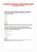 TI Comprehensive Predictor &vert; Maternal-Newborn Review&NewLine;Practice Exam 2026&sol;2027 UPDATED ACTUAL Questions&NewLine;and CORRECT Answers