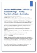 NUR 104 Midterm Exam 1 &ndash; Excelsior College Nursing Foundations &lpar;2026&sol;2027&rpar; Practice Examination and Study Guide&period;