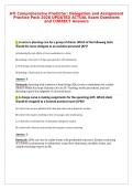ATI Comprehensive Predictor&colon; Delegation and Assignment&NewLine;Practice Pack 2026 UPDATED ACTUAL Exam Questions&NewLine;and CORRECT Answers