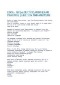CSCA - ISCEA CERTIFICATION EXAM PRACTICE QUESTION AND ANSWERS