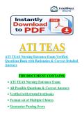 ATI TEAS Nursing Entrance Exam &ndash; Comprehensive Study Guide & Practice Questions