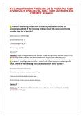 ATI Comprehensive Predictor&colon; OB & Pediatrics Rapid&NewLine;Review 2026 UPDATED ACTUAL Exam Questions and&NewLine;CORRECT Answers