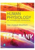 Test Bank - Human Physiology&colon; An Integrated Approach 8th Edition &lpar; Dee Unglaub Silverthorn&comma;2024&rpar; Chapter 1-26&vert;&vert;All Chapters &vert;&vert; Latest Edition