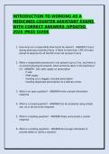 INTRODUCTION TO WORKING AS A MEDICINES COUNTER ASSISTANT EXAMS WITH CORRECT ANSWERS&period;
