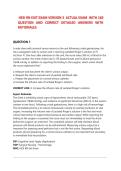 HESI RN EXIT EXAM VERSION 3 ACTUAL EXAM WITH 160&NewLine;QUESTION AND CORRECT DETAILED ANSWERS WITH&NewLine;RATIONALES 2026&sol;2027 FREQUENTLY TESTED Q&A FROM PAST PAPERS &ndash; MOST EXPECTED QUESTIONS FOR THE EXAM &ndash; MUST KNOW BEFORE THE EXAM&period;