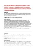 HESI-RN FUNDAMENTAL &sol;RN HESI FUNDAMENTAL LATEST VERSION B 2026-2027 ALL 130 QUESTIONS AND CORRECT DETAILED ANSWERS WITH RATIONALES &lpar;VERIFIED ANSWERS&rpar;MOST EXPECTED QUESTIONS FOR THE EXAM &ndash; MUST KNOW BEFORE THE EXAM&period;