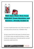 PADI OPEN WATER DIVER EXAM COMPLETE PACKAGE DEAL