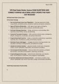 NYS Real Estate Broker License EXAM QUESTIONS AND CORRECT VERIFIED SOLUTIONS LATEST UPDATE THIS YEAR &ndash; JUST RELEASED&period;pdf&NewLine;&NewLine;