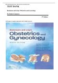 Beckmann and Ling's Obstetrics and Gynecology 9th Edition by Dr&period; Robert Casanova Test Bank &ndash; Complete Q&A Bank with 100&percnt; Verified Answers for All Chapters &lpar;Sections I-V&rpar;