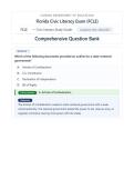 Florida Civic Literacy Exam Study Guide &lowbar;Latest Update 2026&sol;2027- Questions and Verified Answers
