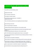 SIE EXAM GUIDE QUESTIONS AND ANSWERS