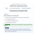 Florida Civic Literacy Exam Study Guide &lowbar;Latest Update 2026&sol;2027 - Questions and Verified Answers
