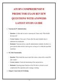 ATI RN Comprehensive Predictor Exam Study Guide &lpar;2026&sol;2027 Review&rpar;
