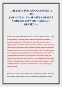 JBL Emergency Medical Technician &lpar;EMT&rpar; Final Exam