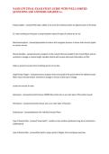 NASM CPT FINAL EXAM STUDY GUIDE WITH WELL SORTED QUESTIONS AND ANSWERS &sol;GRADED A&plus;