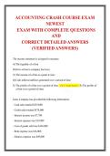 Accounting Crash Course Final Exam &lpar;2026&sol;2027&rpar;