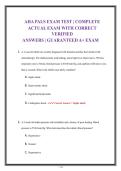 AHA Pediatric Advanced Life Support &lpar;PALS&rpar; Certification Exam Practice Test