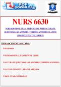 NURS 6630 FINAL EXAM STUDY GUIDE WITH ACCURATE QUESTIONS AND ANSWERS &lpar;VERIFIED ANSWERS&rpar; &vert; LATEST &lpar;2026&sol;2027&rpar; UPDATED VERSION