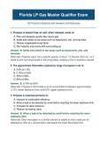 Florida LP Gas Master Qualifier Exam&comma; Florida&comma; 2026&comma; 120 practice questions with answers and rationales