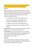 Fresenius RN Training Exam &vert; Complete Practice Questions&comma; &NewLine;Correct Answers & Detailed Rationales &lpar;2026&sol;2027&rpar;
