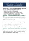 CJE Readiness II Practice Exam Questions with Answers