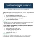 Texas Mold Assessment Consultant Exam Practice Questions with Answers