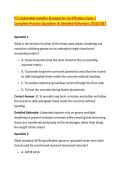 PTI Unbonded Installer & Inspector Certification Exam &vert; &NewLine;Complete Practice Questions & Detailed Rationales 2026&sol;2027