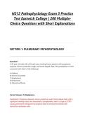N212 Pathophysiology Exam 3 Practice Test Eastwick College &vert; 200 Multiple-Choice Questions with Short Explanations