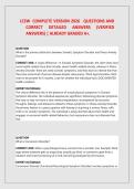 LCSW COMPLETE VERSION 2026&sol;2027  QUESTIONS AND CORRECT DETAILED ANSWERS &lpar;VERIFIED ANSWERS&rpar; FREQUENTLY TESTED Q&A FROM PAST PAPERS &ndash; MOST EXPECTED QUESTIONS FOR THE EXAM &ndash; MUST KNOW BEFORE THE EXAM &vert; ALREADY GRADED A&plus;&period;