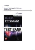 Human Physiology&comma; 2025 Release&comma; 17th Edition - Stuart Fox&comma; Test Bank 