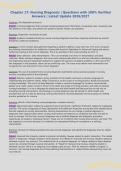 Chapter 17&colon; Nursing Diagnosis &vert; Questions with 100&percnt; Verified&NewLine;Answers &vert; Latest Update 2026&sol;2027