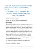 LDR - 302S ORGANIZATIONAL CULTURE &lpar;SNCOA TEST 2&rpar; Chapter 2&colon; Trait approach NEWEST ACTUAL EXAM COMPLETE QUESTIONS AND CORRECT DETAILED ANSWERS &lpar;VERIFIED ANSWERS&rpar; ALREADY GRADED A&plus;&period;2026&sol;2027 FREQUENTLY TESTED Q&A FROM PAST PAPERS &ndash; MOST EXPECTED QUESTIONS F