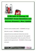 WGU C190 INTO TO BIO EXAM COMPLETE PACKAGE DEAL