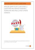 MHACBO QMHP STUDY GUIDE EXAM 2 &vert; &NewLine;QUESTIONS AND VERIFIED ANSWERS &vert; &NewLine;DOWNLOAD AND PASS &vert; LATEST UPDATE &NewLine;2026&sol;2027 
