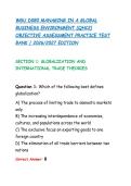 WGU D080 MANAGING IN A GLOBAL &NewLine;BUSINESS ENVIRONMENT &lpar;QHC2&rpar; &NewLine;OBJECTIVE ASSESSMENT PRACTICE TEST &NewLine;BANK &vert; 2026&sol;2027 EDITION 